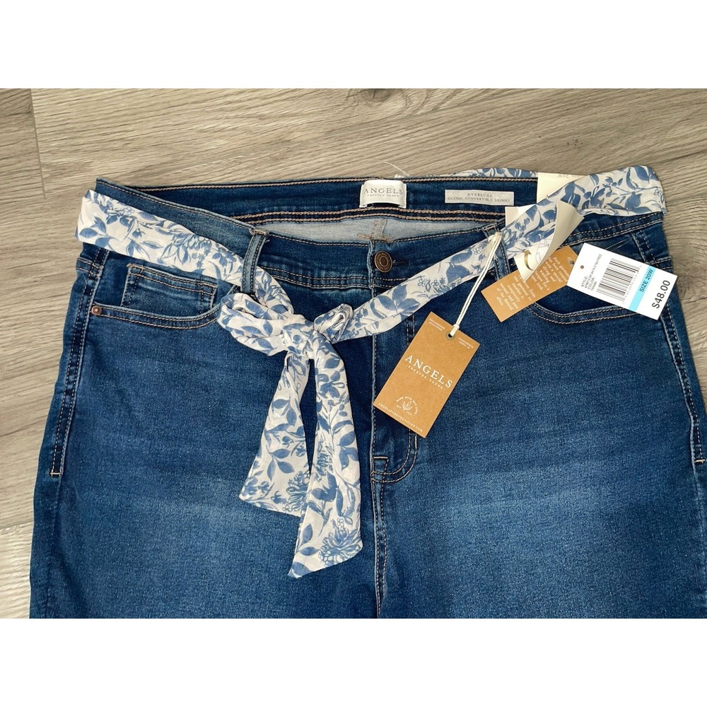 Angels Forever Young Everluxe Classic Convertible High-Rise Skinny Jeans size 20 - Picture 5 of 8
